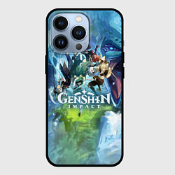 Чехол для iPhone 13 Pro Genshin Impact, цвет: 3D-черный