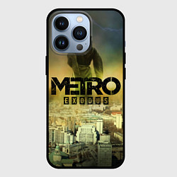 Чехол для iPhone 13 Pro Metro logo, цвет: 3D-черный