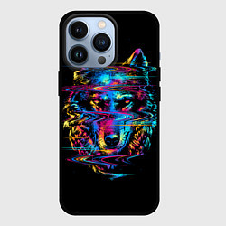 Чехол для iPhone 13 Pro Волк, цвет: 3D-черный