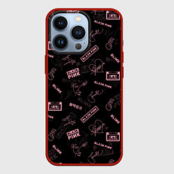 Чехол для iPhone 13 Pro BLACKPINK, цвет: 3D-красный