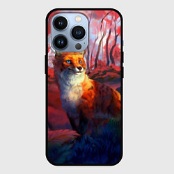 Чехол для iPhone 13 Pro Рыжая лиса, цвет: 3D-черный