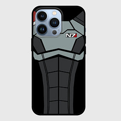 Чехол для iPhone 13 Pro КОСТЮМ N7 MASS EFFECT N7 М, цвет: 3D-черный