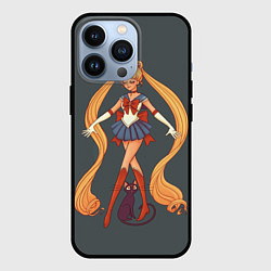 Чехол для iPhone 13 Pro Sailor Moon Сейлор Мун, цвет: 3D-черный