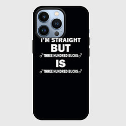 Чехол для iPhone 13 Pro IM STRAIGHT, цвет: 3D-черный