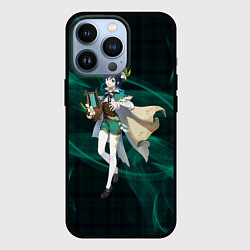 Чехол для iPhone 13 Pro Genshin Impact - Venti, цвет: 3D-черный