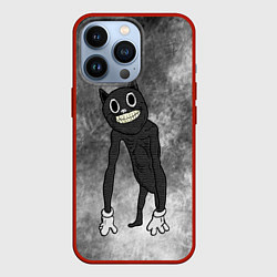 Чехол для iPhone 13 Pro Cartoon cat, цвет: 3D-красный