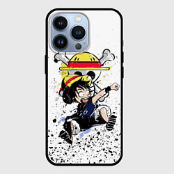 Чехол для iPhone 13 Pro ONE PIECE ВАН ПИС, цвет: 3D-черный