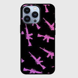 Чехол для iPhone 13 Pro М4А1, цвет: 3D-черный