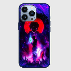 Чехол для iPhone 13 Pro МАГИЧЕСКАЯ БИТВА SUKUNA, цвет: 3D-тёмно-синий