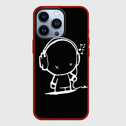 Чехол для iPhone 13 Pro Меломан, цвет: 3D-красный