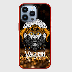 Чехол для iPhone 13 Pro Valheim Viking Gold, цвет: 3D-красный