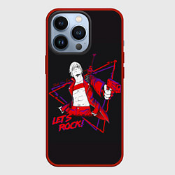 Чехол для iPhone 13 Pro Lets Rock DMC, цвет: 3D-красный