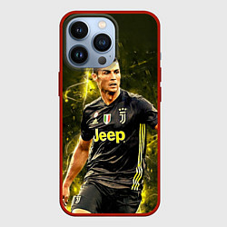 Чехол для iPhone 13 Pro Cristiano Ronaldo Juventus, цвет: 3D-красный