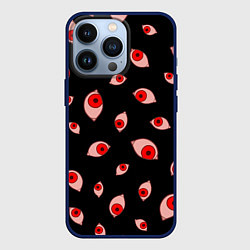 Чехол для iPhone 13 Pro Взгляд тьмы, цвет: 3D-тёмно-синий