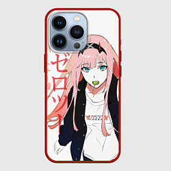 Чехол для iPhone 13 Pro Zero Two, Darling in the Franx, цвет: 3D-красный