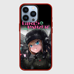 Чехол для iPhone 13 Pro Девушки и танки Girls und Panzer Z, цвет: 3D-красный