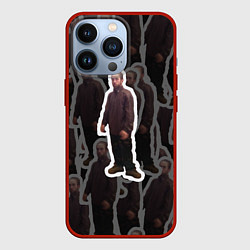 Чехол для iPhone 13 Pro Роберт Паттинсон Мем, цвет: 3D-красный