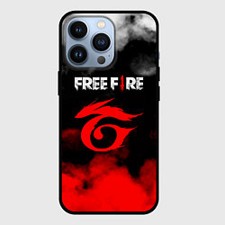 Чехол для iPhone 13 Pro Free Fire ? Фри Фаер, цвет: 3D-черный