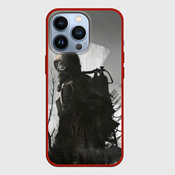 Чехол для iPhone 13 Pro STALKER 2 Gray, цвет: 3D-красный