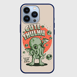 Чехол для iPhone 13 Pro Милый Ктулху, цвет: 3D-тёмно-синий