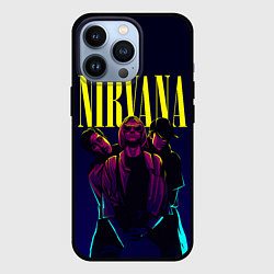 Чехол для iPhone 13 Pro Nirvana Neon, цвет: 3D-черный