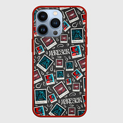 Чехол для iPhone 13 Pro Maneskin Pattern, цвет: 3D-красный