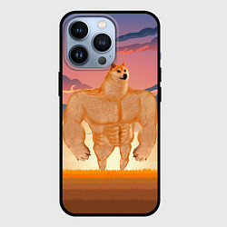 Чехол iPhone 13 Pro Мем собака качок DOGE