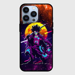 Чехол для iPhone 13 Pro One Piece боевой кибер - Луффи, цвет: 3D-черный