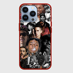 Чехол для iPhone 13 Pro Короли Рэпа KING RAP, цвет: 3D-красный