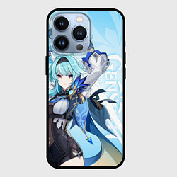 Чехол для iPhone 13 Pro Genshin Impact, Эола, цвет: 3D-черный
