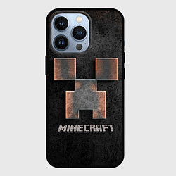 Чехол для iPhone 13 Pro MINECRAFT TEXTURE IRON, цвет: 3D-черный