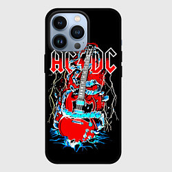 Чехол для iPhone 13 Pro ACDC гитара, цвет: 3D-черный
