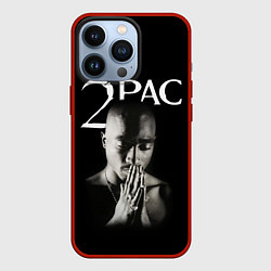 Чехол для iPhone 13 Pro TUPAC, цвет: 3D-красный