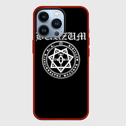 Чехол для iPhone 13 Pro Burzum, цвет: 3D-красный
