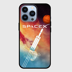 Чехол для iPhone 13 Pro Space X, цвет: 3D-черный