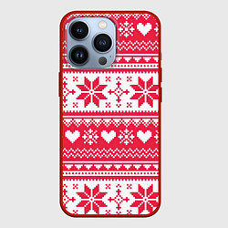 Чехол для iPhone 13 Pro Новогодний уют, цвет: 3D-красный