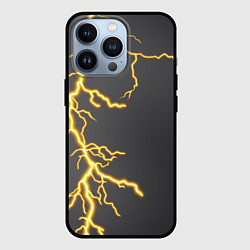 Чехол для iPhone 13 Pro Яркая молния, цвет: 3D-черный