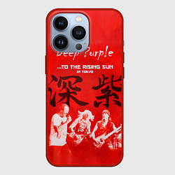 Чехол для iPhone 13 Pro Deep Purple To The Rising Sun, цвет: 3D-красный