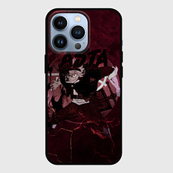 Чехол для iPhone 13 Pro Аста Черный клевер Red style, цвет: 3D-черный