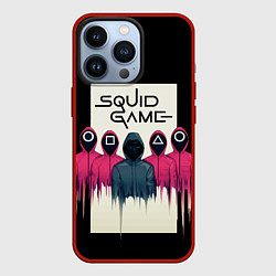 Чехол для iPhone 13 Pro Squid Game: Отряд стражей, цвет: 3D-красный