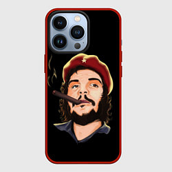 Чехол для iPhone 13 Pro ЧЕ С СИГАРОЙ, цвет: 3D-красный