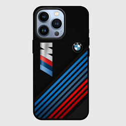 Чехол для iPhone 13 Pro BMW STRIPE, цвет: 3D-черный