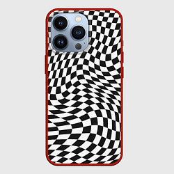 Чехол iPhone 13 Pro Черно-белая клетка Black and white squares