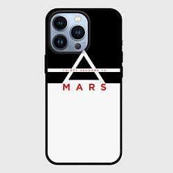 Чехол iPhone 13 Pro Thirty Seconds to Mars черно-белая