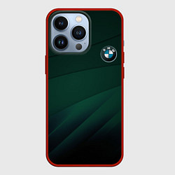 Чехол для iPhone 13 Pro GREEN BMW, цвет: 3D-красный