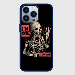 Чехол для iPhone 13 Pro Я В Порядке Im Ok, цвет: 3D-тёмно-синий