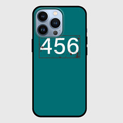Чехол для iPhone 13 Pro Игрок в кальмара 456, цвет: 3D-черный