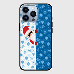 Чехол для iPhone 13 Pro С Новым Годом дед мороз, цвет: 3D-черный