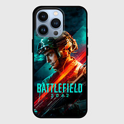 Чехол для iPhone 13 Pro Battlefield 2042 game art, цвет: 3D-черный