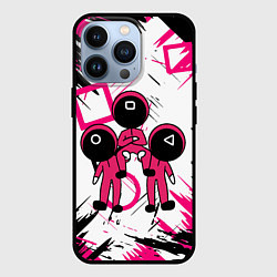 Чехол для iPhone 13 Pro Игра в кальмара Squid Game, цвет: 3D-черный